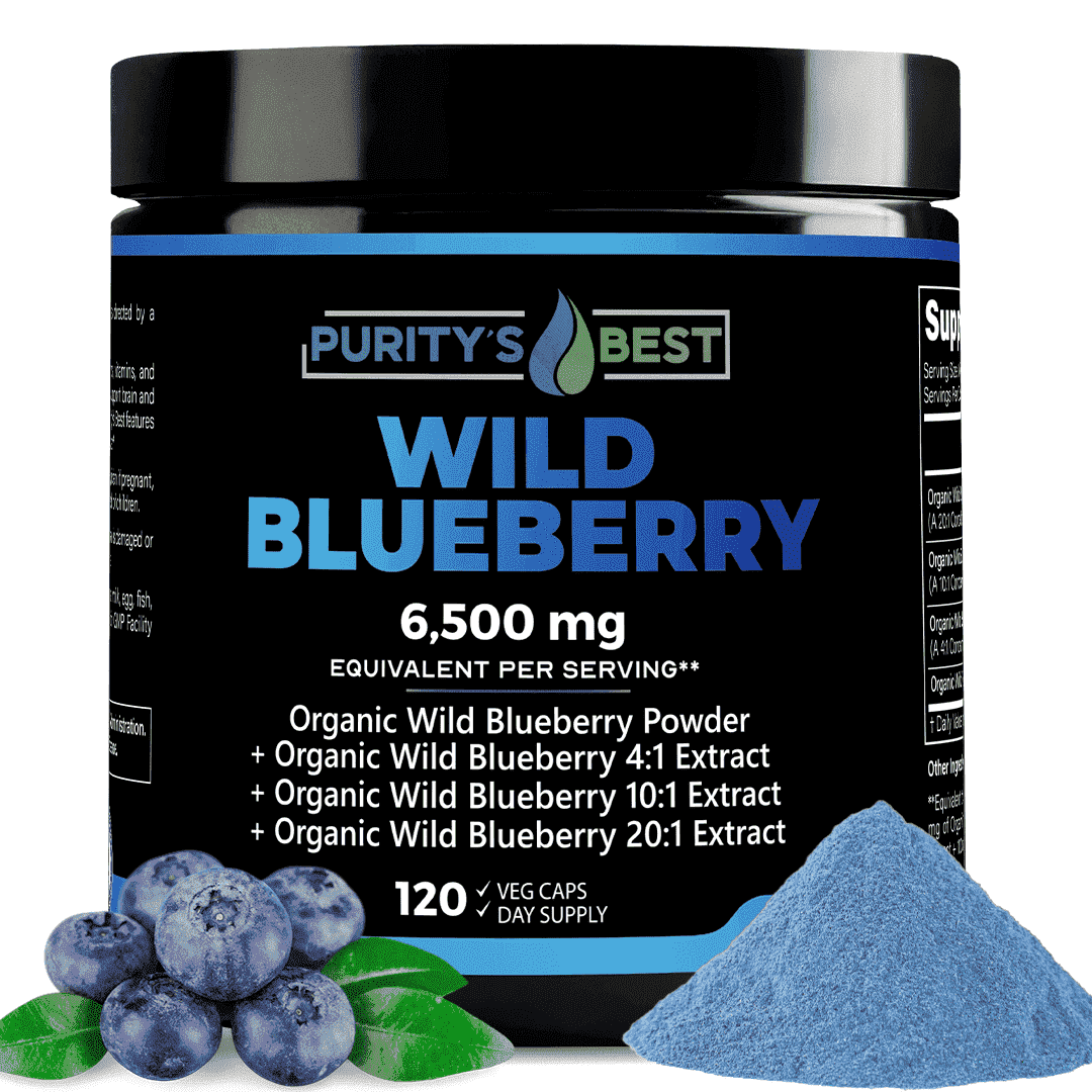 Purity’s Best Wild Blueberry Antioxidant Supplement, 120 Veggie Capsules