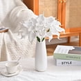 thumbnail image 4 of Lyacmy White Calla Lily 24Pcs Artificial Flowers, 14 inch PU Real Touch Silk Flower Bouquet for Wedding Table Centerpiece Home Decoration, 4 of 12
