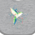 thumbnail image 4 of Inktastic Hummingbird Paint Splatter Boys or Girls Baby Bib, 4 of 4