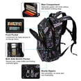 thumbnail image 5 of FORMRS Kids School Backpack Elementary Student Unisex Travel Bookbag with Reflective Stripes, Light Purple Flowers, 5 of 7
