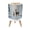 Color 2, variant on Small Trash Can with Lid Moose Standing Snowy Forest Sunset Wooden Paw Print Frame 1.8 Gallon Dog Proof Trash Can Round Garbage Can Waste Bin Wastebasket for Bathroom Bedroom Living Room