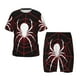 thumbnail image 1 of Fotbe Spider On The Web Pijama Estampada de 2 Piezas para Niños – Ropa de Dormir de Manga Corta Cómoda para Niños y Niñas, Camiseta y Shorts de Algodón-Small, 1 of 6
