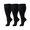 3 Pairs Black, variant on 3 Pairs Plus Size Compression Socks for Women and Men, 20-30 mmHg Wide Calf Extra Large Knee High Flight Stockings for Circulation Running Travel Nurses Pregnant