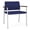 OpenHous Cobalt, variant on Avon Reception Waiting Oversize Chair UPH Seat Back / Silver Steel / Blue