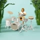 thumbnail image 5 of Figuras de música rock a escala 1/64, utilería cinematográfica, tren, ferrocarril, escena callejera, construcción de dioramas Conjunto de baterista blanco, 5 of 7