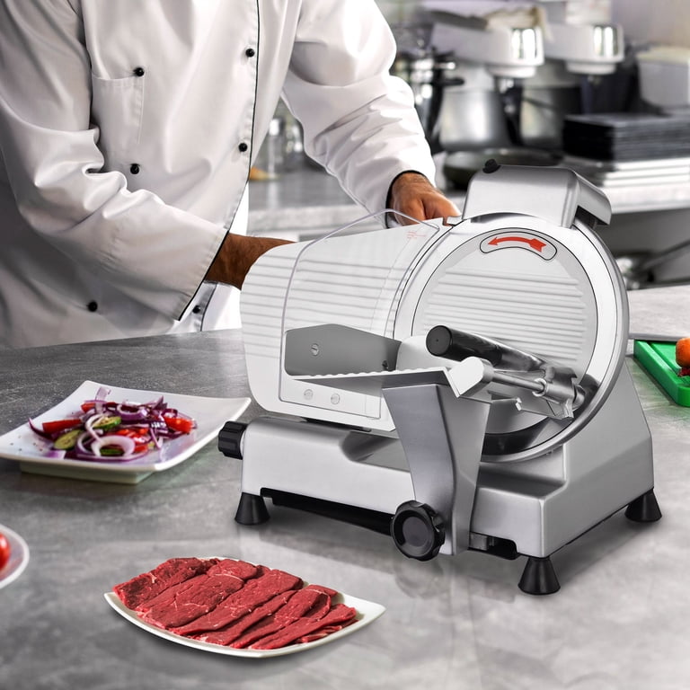 KWS Commercial Affettatrice Elettrica 320W: Lama In Acciaio Inox, Basso Rumore – Per Salumi, Formaggi E Pane, Uso Domestico E Professionale