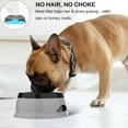 thumbnail image 2 of 25oz No-Spill Slow Drink Dog Water Bowl with Floating Disk – Spill-Proof Portable Pet Bowl for Cats & Small Dogs, Non-Slip Travel Feeder for Car, Home, RV (750ml, Easy-Clean)​​-Gray, 2 of 7