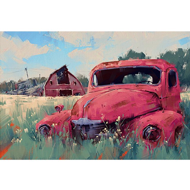 Dibujo acrílico pintura al óleo del coche por números Kit DIY pintura sobre lienzo sin marco FLhrweasw Nuevo