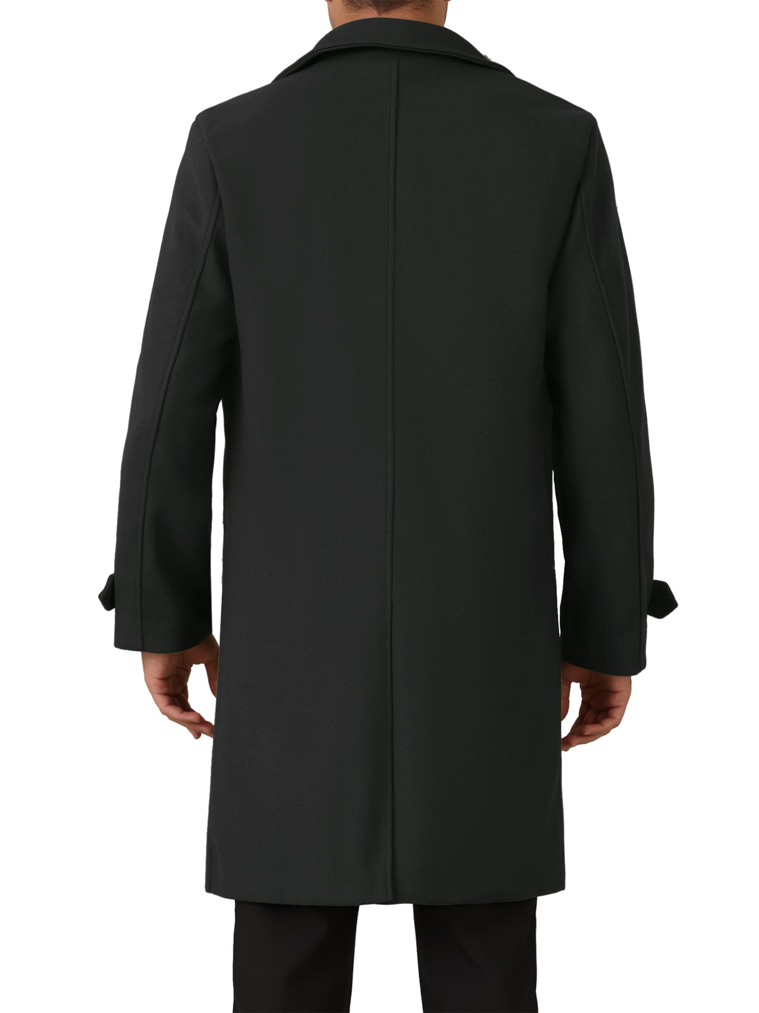 INSPIRE CHIC Winter Trench Coat for Men's Double Breasted