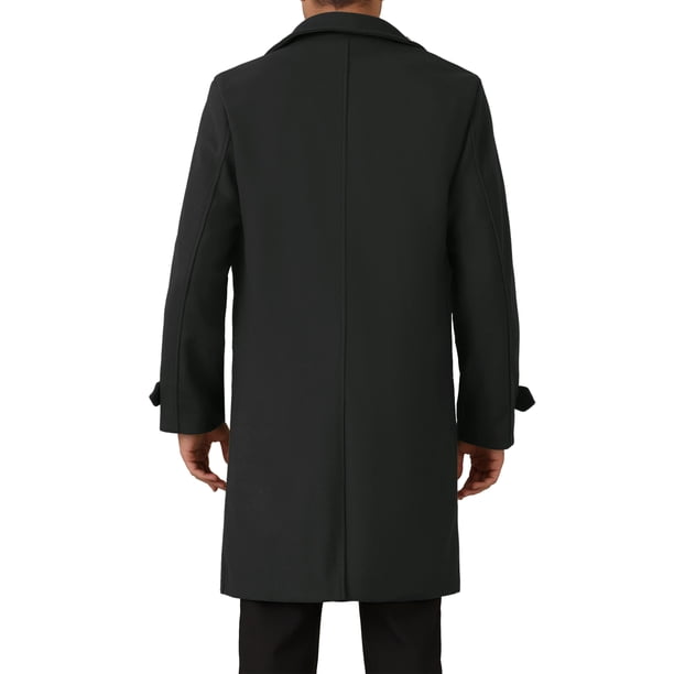 INSPIRE CHIC Winter Trench Coat for Men's Double Breasted