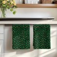 thumbnail image 7 of Green Black Kitchen Towels Set of 3, Elegant Modern Abstract Art Luxury Absorbent Dish Towels for Kitchen, Microfiber Hand Towel, Quick Drying Tea Towel for Cleaning Decorative Dishcloths, 7 of 7