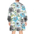 thumbnail image 2 of Wearable Oversized Blanket,Pioneer Flower Floral Print Pattern Wearable Blanket Hoodie for Adults,Cozy Hooded Blankets with Super Pockets,Super Warm Fuzzy Pullover for Women & Men, 2 of 6