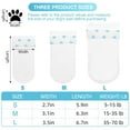thumbnail image 2 of SPOKKI 24 Pcs Disposable Dog Shoes, Dog Boots for Injured Paws Waterproof Disposable Dog Socks Paws Stop Licking with Self Adhesive Bandage Dog Shoes for Injured Paws for Indoor Outdoor Walking (L), 2 of 9