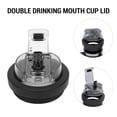 thumbnail image 4 of YAHHU Flip Straw Lid Fit for Stanley 40oz Cup, Premium Double Drinking Mouth Spill Proof Silicone Lid Replacement, Leakproof Mug Cover with Reusable Straw, Black (4.2 x 4.2 in / 10.6 x 10.6 cm), 4 of 9