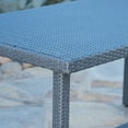 thumbnail image 3 of FFZ SANTA ROSA Dining Table with Rattan Weave and Iron Frame, 59 x 33.75 x 28 inch, Grey, 3 of 12