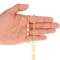 thumbnail image 5 of Nuragold 14K Real Yellow Gold Solid Figaro Link Chain Necklace 16"-30" (1.2mm-9.5mm) Italian Jewelry for Men & Women, 5 of 27