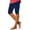 Navy, variant on MEICHEN Capri Leggings for Women Knee Length Capri Leggings Summer Cropped Pants Casual Solid Comfy Capris