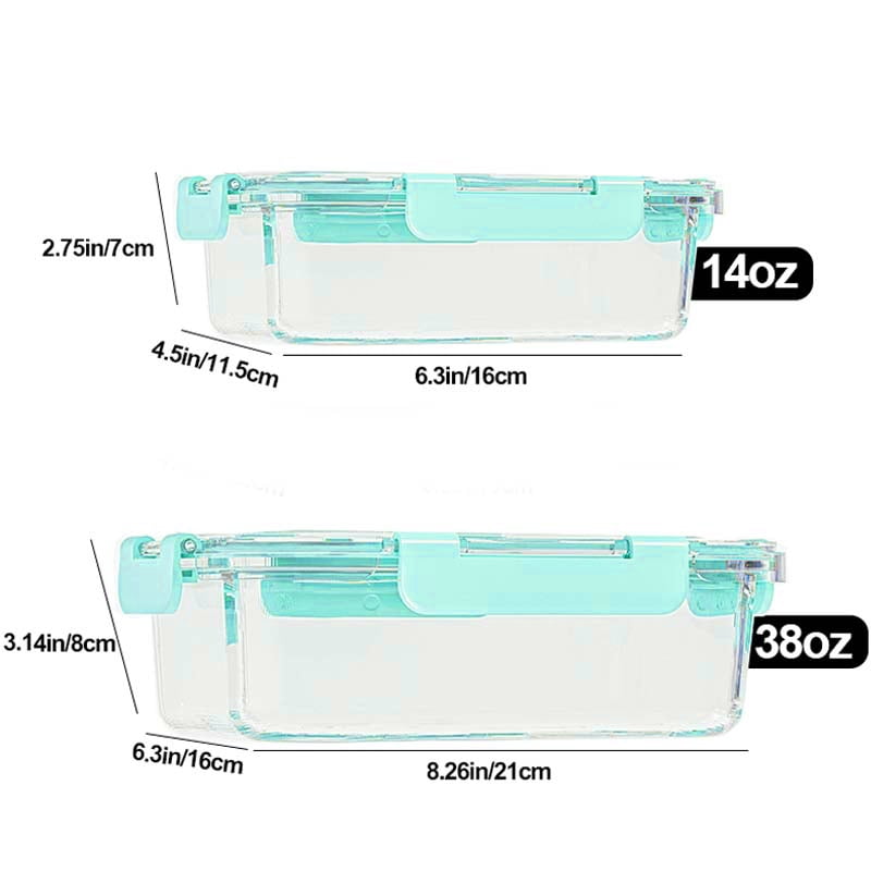 21Pcs Glass Food Storage Containers with Lids, Glass Airtight Meal Prep Container Set for Lunch, Kitchen Pantry Organizers and Storage, Leak Proof