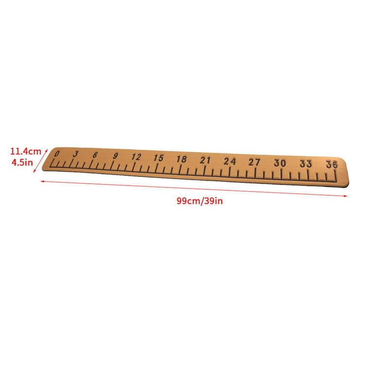 Boat Deck Fishing Ruler Foam Precision Marks 6mm Thickness Etched Numbers Easy to Clean 39 inch High Density Fish Measuring Ruler for Yachts Light