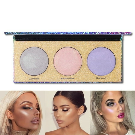 Cluxwal Cosmetic Powder, Highlighting Contour Palette Cheekbones Nose Eye Lips Bronzers & Highlighters