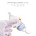 thumbnail image 4 of Ensemble biberon pour bébé, forme mignonne, cuillère en silicone de qualité alimentaire, biberon à presser pour nourrissons, vert, 4 of 4