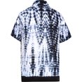thumbnail image 4 of HAPPY BAY Men's Hawaiian Summer Beach Shirts Casual Short Sleeve Shirts Button Down Shirt Men S Tie Dye Stripes, Black Vacation Party, 4 of 7