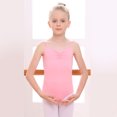 thumbnail image 4 of VEKDONE Girls Cotton Dance Tank Tops Racerback Camisole Undershirts Spaghetti Strap Camis Dance One-Piece Clothes for Girls Dancewear Gymnastics Pink 14-15 Years, 4 of 5