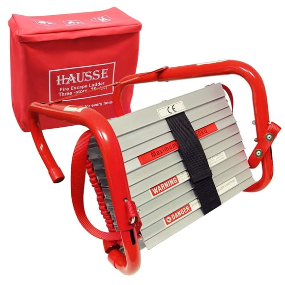Escalera retráctil Fire Escape Hausse de 3 pisos y 7,6 m con bolsa
