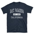 thumbnail image 1 of East Pasadena California Classic Established Men's Cotton T-Shirt, 1 of 1