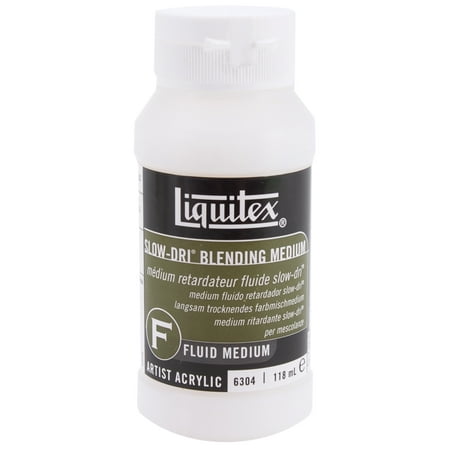 - Liquitex Slo Dri Fluid Blending Medium: 4 oz
