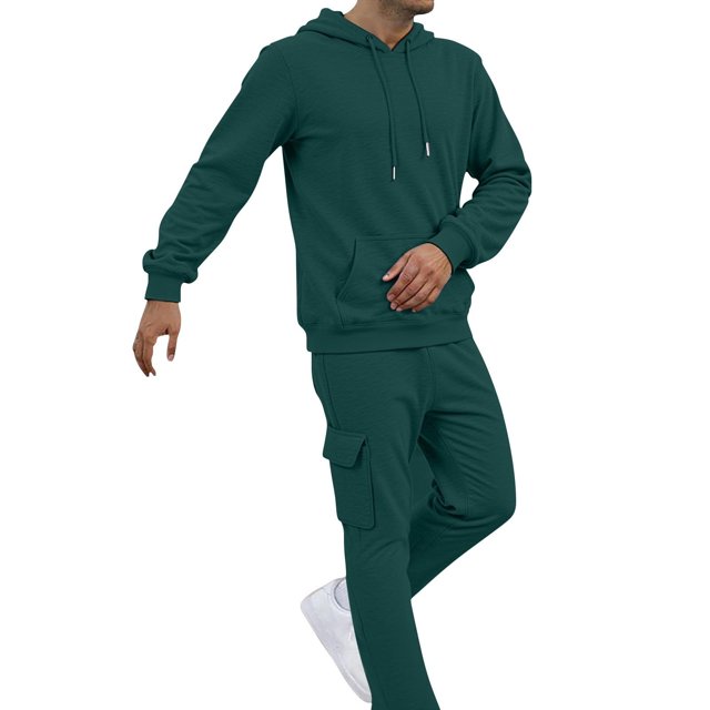 Erwazi Men's Sweatsuits 2 Piece Outfits Set Pullover Hoodie and Sweatpants Set Jogging Suit Tracksuits
