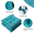 thumbnail image 4 of Inteprter Almohadillas de pana para silla, cojín y cálido con lazos, almohadilla gruesa antideslizante para sillas de comedor, Decoración del hogar Lago azul, 4 of 6