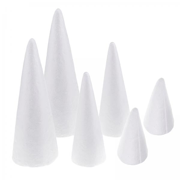Conos de espuma perfecl Paquete de 6 para Proyectos de Manualidades
