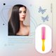 thumbnail image 5 of Vogacara Peine para peinar el cabello, accesorios para tienda de salón, herramientas de barbería, cepillo de masaje de belleza, peines para desenredar Cuidado del cabello amarillo rosa Vogacara CE012376-03, 5 of 6