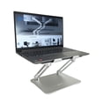 thumbnail image 1 of Amer Mounts Aluminum Laptop Stand, Ergonomic Adjustable Notebook Stand, Riser Holder Computer Stand 10-15.6" Laptops Tablets (Silver) AMRNS03, 1 of 7