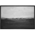 thumbnail image 4 of IDEA4WALL Framed Canvas Wall Art Black And White Abstract Modern Art Mid-Century Geometric Shapes Landscape Artwork Print Contemporary for Living Room, Bedroom, Office - 24"x36" Black, 4 of 5