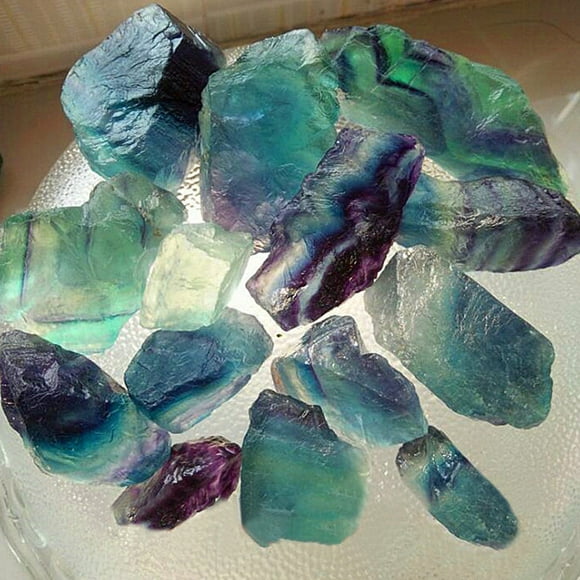 Sentmoon Deals Flyer Natural Irregular Crystal Quartz Healing Fluorite Wand Stone Purple Green Todays Deals Clearance Sales