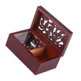 thumbnail image 2 of Caja De Música De Madera Retro, Caja De Música De Cuerda De 18 Notas Hueca En Miniatura De Madera Maciza para Mujeres Niñas Cumpleaños Día De San Valentín Decoración del Hogar(Silver Movement 3), 2 of 5