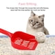 thumbnail image 5 of Depets Pala para arena para gatos, pala para arena con listones anchos, pala para arena para gatos para pellets de pino, pala para tamiz de arena de plástico duradero, 5 of 7