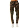 thumbnail image 3 of Rebel Minds Mens Track Pants Orange Camo, 3 of 4