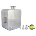 thumbnail image 2 of Depósito de tanque de agua de expansión de cabezal de aleación cuadrada Universal de aleación de aluminio de 2,5 l con tapa Plata Macarena El tanque de refrigerante de aluminio, 2 of 7