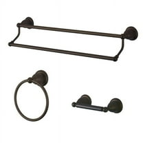 2.5 in. Heritage Bathroom Accessory Set, Oil Rubbed Bronze - 3 Piece