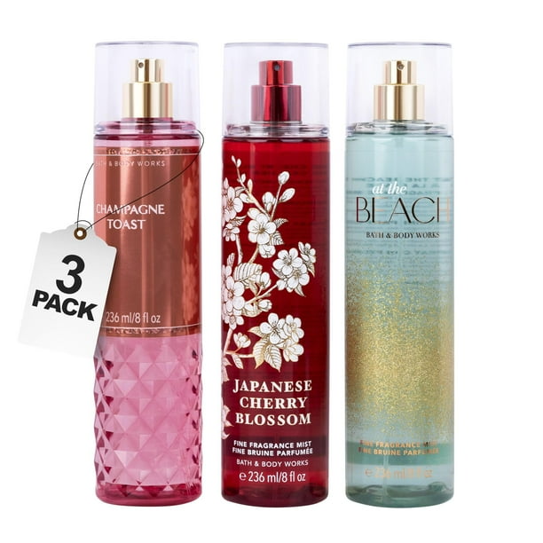Set de regalo Perfume Bath + Body Works Fine Fragrance, 3 x 236 ml