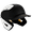 Black-White, variant on Mizuno B6 Youth Baseball Batting Helmet