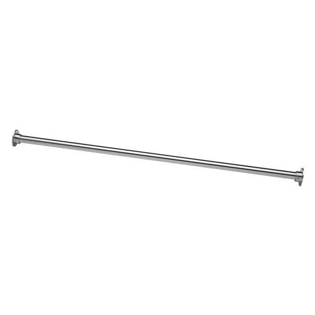 Naiture Tringle à Rideau de Douche Droite en Acier Inoxydable 48 Pouces Finition Chrome
