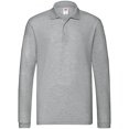 thumbnail image 1 of Fruit of the Loom - Polo Premium de Pique de Manga Larga para Hombre (Atlético Jaspeado), 1 of 3