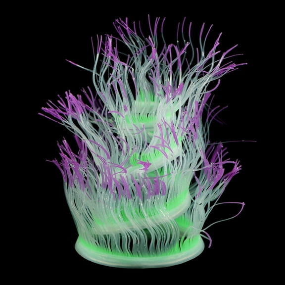 Aquarium Decoration Glowing SeaAnemone Fishtanks Aquatic Underwater Ornament Landscaping Decor for Fish Shirmps