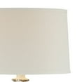 thumbnail image 3 of 26 Inch Table Lamp, Crisp White Drum Shade, Vase Shaped Body, Bamboo Brown, 3 of 4