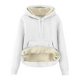 thumbnail image 6 of Ahdbta Women's Hoodies Thick Sherpa Fleece Lined Hooded Sweatshirt Winter Warm Casual Drawstring Pullover Tops with Pocket, 6 of 7
