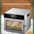 thumbnail image 3 of Graflsoa Smart Touchscreen Food Dehydrator with Timer, LED Light, and 8-Tier Racks for Fruits, Vegetables, and Pet Snacks – 400W, 30-90℃, US Plug, Stainless Steel Design, 3 of 6